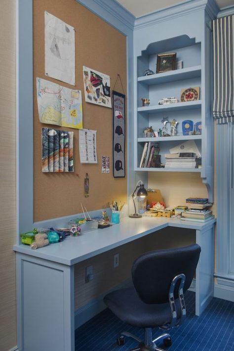 Study Space Ideas In Bedroom, Study Space Ideas, Kids Corner Desk, Kids Desk Space, Kids Study Room Ideas, Kids Study Room, Kids Desk Area, Kids Study Spaces, Alcove Desk