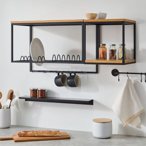 House and Components | Family Handyman Modern Wall Shelf, Pot Rack Hanging, Tier Shelf, Metal Wall Shelves, Cube Shelves, Modular Walls, Modular Shelving, Dish Rack, Rack Shelf