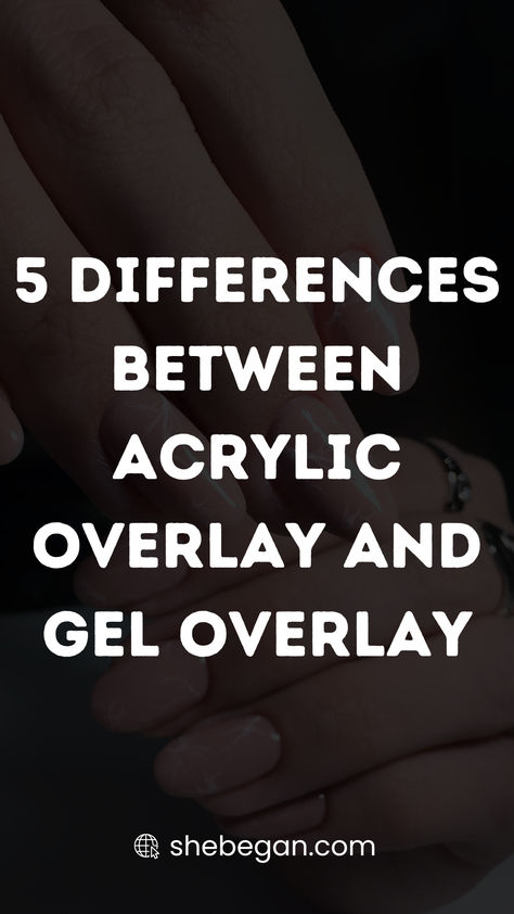 Going for an overlay is now a trendy manicure; not only is it a protective layer for natural nails, but it is also known for its elegant look. As a lover of this beauty, you might be torn between acrylic overlay vs gel overlay and want to know which one is better.

In this article, we would carefully compare both overlays by discussing the benefits and differences of acrylic overlay and gel overlay. I will also give a detailed description of each overlay, so read on. Acrylic Gel Overlay Nails, Gel Overlay Nails Short Art Designs, Black Gel Overlay Nails, Bio Gel Overlay Nails, Clear Acrylic Overlay On Natural Nails, Acrylic Nail Designs Ombre Square, Summer Overlay Nails, Overlays Nails Designs, Clear Overlay Nails Natural