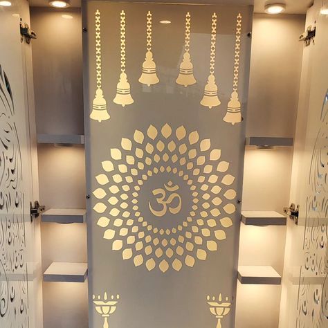 Customised acrylic Pooja mandir design wi tr h door and storage #acrylicmandir #acrylicmandirdesigns #acrylictemple #poojamandir #hometempledesigns #hometemple #temple #pocketdoor #templewithstorage #templewithdoor #plywoodmandir #woodenmandir #customisedtemple #acrylicdoormandir Do you prefer door or Open temple Mandir Designs, Acrylic Mandir Design, Mandir Design, Acrylic Mandir, Pooja Mandir, Pooja Mandir Design, Home Temple, Acrylic Designs, October 2