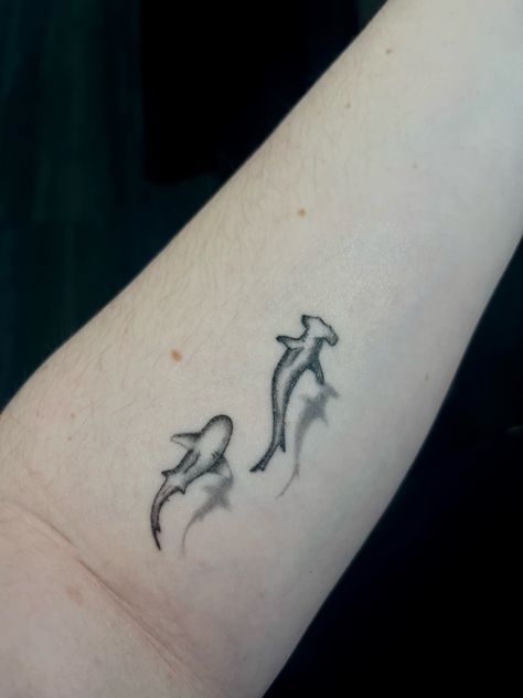 Shark Tattoo Shark Tattoo Dotwork, Ghost Shark Tattoo, White Tip Reef Shark Tattoo, Shark Tattoo Wrist, Line Art Shark Tattoo, Girly Shark Tattoo, Blacktip Reef Shark Tattoo, Shark Tattoo With Shadow, Hammer Head Tattoo