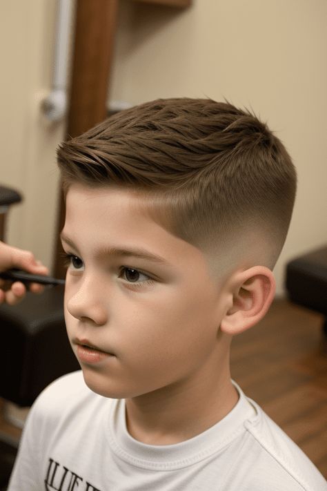 Kid Hair Cuts For Boy, Trending Boys Haircuts Short, Boys Back To School Haircut, Short Boy Haircuts Male, Buzz Cut Boys Kids, Haircut For Kids Boys, Haircut For Boys Kids, Boys Crew Cut, Boys Fade Haircut Kids