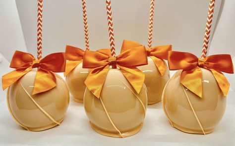 Candy Apple Favors, Candy Apple Recipe, Apple Recipe, Orange Candy, Apple Coloring, Candy Apple, Orange Cream, Candy Apples, Hard Candy