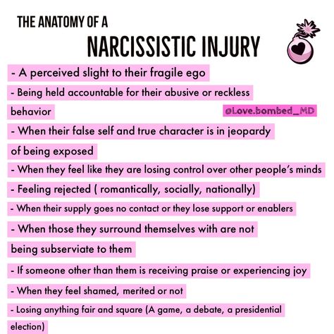 Narcissistic Rage, Narcissistic Injury, Mental Healing, Narcissism Relationships, Mental Health Facts, Narcissistic People, Relationship Psychology, Narcissistic Behavior, Improve Mental Health