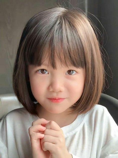 Hair Cut For Kids Girl Short, Toddler Short Haircut, Kids Haircut With Bangs, Kids Haircut For Girls Short, Haircut For Baby Girl, Toddler Haircut Girl, Baby Girl Haircut, Toddler Bob Haircut