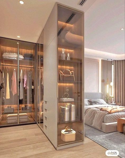 Design Ložnic, Dream Closet Design, Closet Design Layout, Luxury Room Bedroom, Bedroom Interior Design Luxury, Luxury Closets Design, Modern Luxury Bedroom, Bedroom Closet Design, Bedroom Decor Design