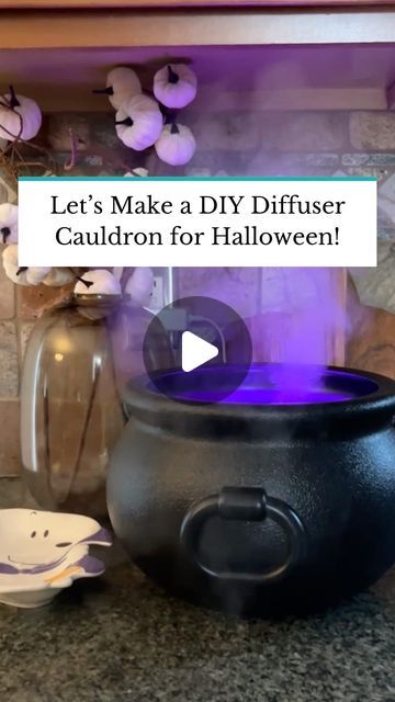 The Spruce on Instagram: "Put your diffuser to good use as a DIY witch cauldron this Halloween season. It’s a simple and easy DIY Halloween decoration to add haunted vibes to your space. Shop the best diffusers we tested in 2024 by tapping the link in our bio.  #TheSpruce #halloween #diyhalloweendecor #diyideas #crafts #fallseason #cutehalloween #diffuser" Witches Caldron, Diy Witch, Best Diffuser, Witch Cauldron, Easy Diy Halloween Decorations, The Spruce, Witch Diy, Witches Cauldron, Easy Diy Halloween