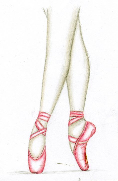 Pencil Drawing of ballerina legs and shoes Draw Ballerina, Ballet Drawings, Ballerina Drawing, Drawing Legs, Dancing Drawings, Ballerina Art, Ballet Art, Dance Art, Ballet Dancers