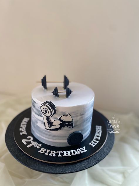 Cake Ideas For Men Simple, Gym Cake For Men, Gym Cake Ideas For Men, Gym Theme Cake For Men, Gym Cake Design, Cake For Gym Lover, Gym Theme Cake, Gym Cake, Cake Design For Men