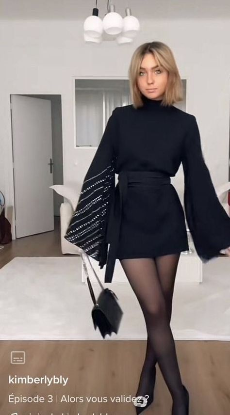 Black Dresses With Stockings Outfit, Office Cocktail Dress, Wedding Guest Outfit Short Women, Party Dress With Stockings Outfit, Winter Cocktail Outfit Wedding, Classy Outfits For Short Women Chic, Wedding Outfits Guest Winter, Outfit Winter Wedding Guest, Winter Cocktail Outfit Classy