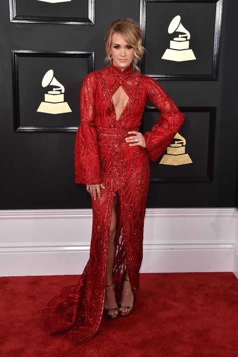 Grammys 2017, Grammy Awards Red Carpet, Red Carpet 2017, Grammys Red Carpet, Red Carpet Look, Looks Party, Dress Designer, Celebrity Red Carpet, Carrie Underwood