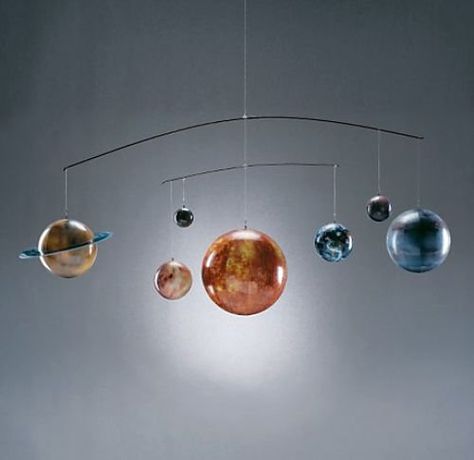 Celestial and Globe Mobiles Solar System Hanging From Ceiling, Solar System Globe, Diy Planet Mobile, Planets Mobile Solar System, Hanging Planets Solar System, Galaxy Nursery, Planet Mobile, Outer Space Nursery, Space Nursery