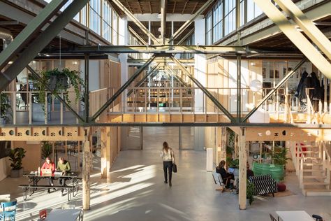 6 Projects That Made the Netherlands a World Capital of Adaptive Reuse - Metropolis Factory House, Wooden Building Blocks, Industrial Warehouse, Architecture Magazines, Adaptive Reuse, Building Systems, Steel Structure, Landscape Architect, Utrecht