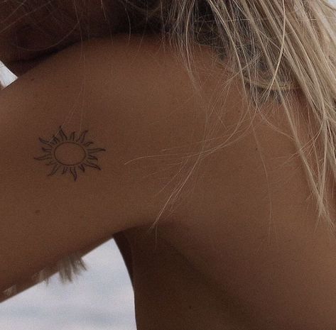 Hippie Tattoo, The Sun Will Rise, Boho Tattoos, Darkest Night, Petite Tattoos, Beach Tattoo, Sun Tattoos, Discreet Tattoos, Sun Tattoo