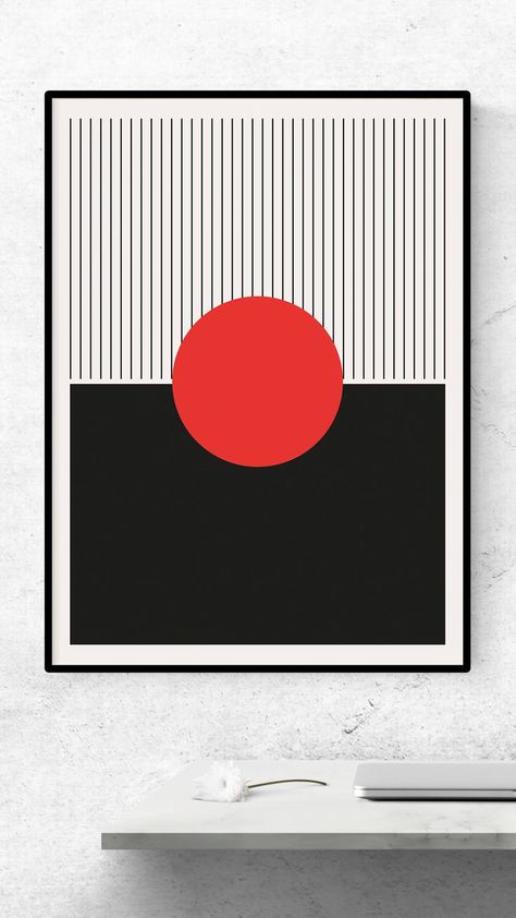 Geometric Wall Print, Mid Century, Geometric Art, Pop Culture Print, Modern Art, Minimalist Wall Art, Retro, Vintage, Home Decor Retro Vintage Home, Mid Century Geometric, Modern Geometric Art, New Year Designs, Art Pop, Cool Pictures Of Nature, Art Minimalist, Geometric Wall, Wall Print