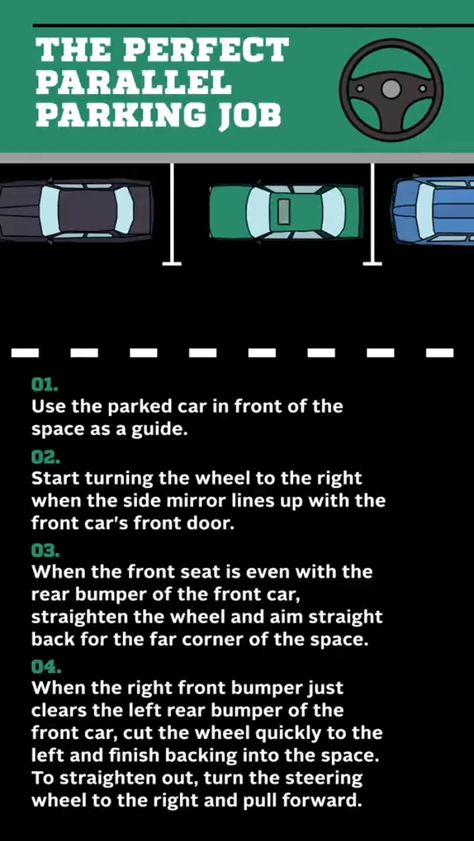 How To Parallel Park, Driving Tips For Beginners, Learning To Drive Tips, Driving Test Tips, Learn Car Driving, Driving Basics, Safe Driving Tips, Driving Rules, Drivers Test