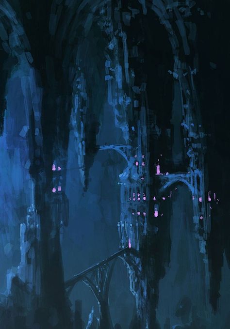 The Underdark Dnd, Under Dark Dnd, Drow Aesthetic Male, Drow City, Dnd Underdark, Cave City, Underground Cities, Location Inspiration, Dark City