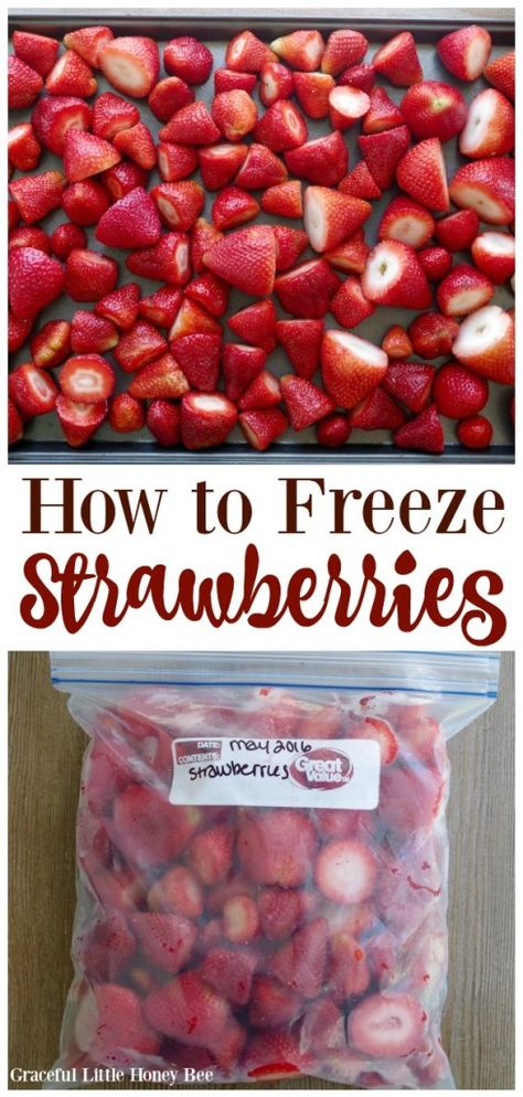 Puree Strawberries, How To Freeze Celery, Oven Dried Strawberries, Freeze Strawberries, Freezing Strawberries, Frozen Fruit Recipes, Freezing Fruit, Freezing Vegetables, Freezing Food