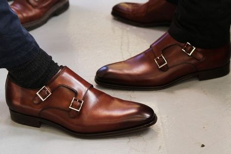 Love the double buckle, similar to some I already have Finsbury Shoes, Double Monk Strap Shoes, Quality Leather Boots, Double Monk Strap, Gentleman Shoes, Custom Design Shoes, Black Shoe, Monk Strap Shoes, Brown Shoes