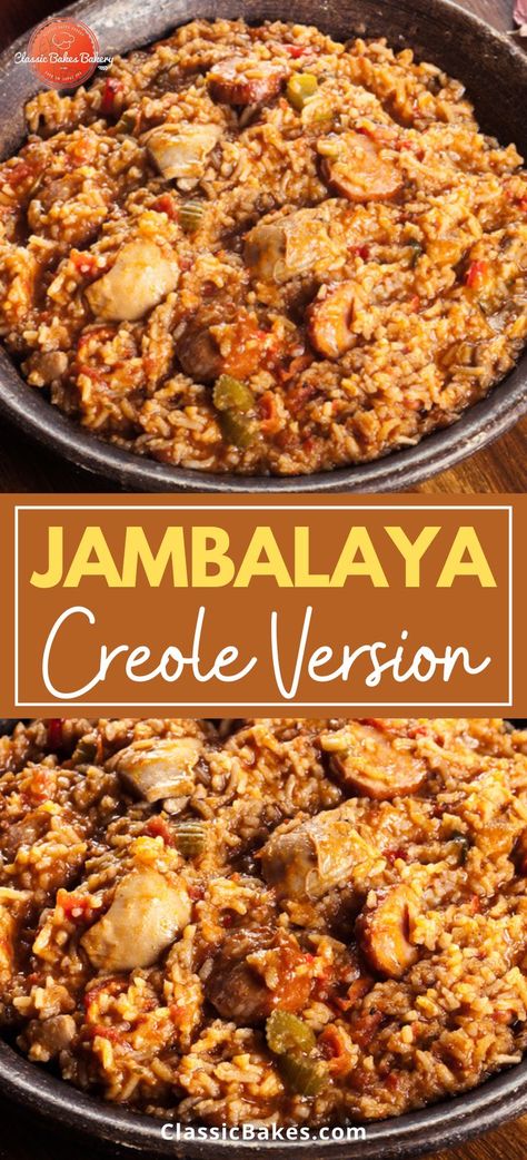 Creole Jambalaya Recipe, Cajun Comfort Food, Creole Jambalaya, Chicken Jambalaya, Shrimp Sausage, Cajun Dishes, Jambalaya Recipe, Best Seafood Recipes, Gumbo Recipe