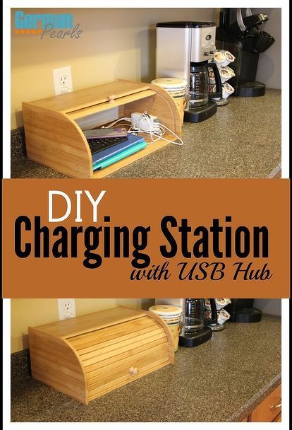 diy charging station, countertops, home decor, organizing Ipad Charging Station Diy, Gadget Charging Station, Diy Charging Station, Portugal House, Diy Kitchen Accessories, Charging Station Organizer, Ultimate Organization, Clutter Control, Mother Daughter Projects