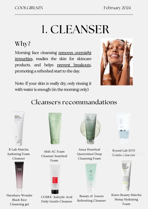 Skincare Retinol, Cleanser Skincare, Korean Skin Care Secrets, Haut Routine, Skin Facts, Skin Care Basics, Skin Advice, Skin Care Routine Order, Clear Healthy Skin