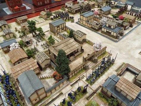 Jimbibblyblog: 28mm samurai German East Africa, Model Terrain, Sengoku Jidai, Japanese Buildings, Japanese Town, Japanese Village, Feudal Japan, Japan Architecture, Game Terrain