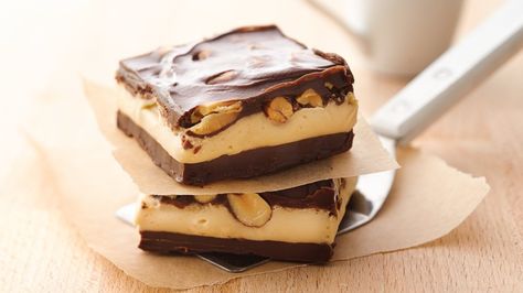 Maple Nut Goodie Bars — You don't need an oven for this easy recipe – just a few pantry-staple ingredients, and you'll be enjoying these classic bars in no time. Nut Goodie Bars Recipe, Nut Goodie Bars, Maple Nut Goodies, Nut Goodie, Maple Desserts, Simple Sweets, Sweet Bars, Maple Recipes, Xmas Candy