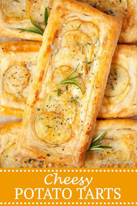 Brunch Ideas Puff Pastry, Savoury Tart Recipes, Savoury Pastry Recipe, Potato Tart, Rough Puff, Savoury Tarts, Rough Puff Pastry, Savory Tarts, Savory Pies