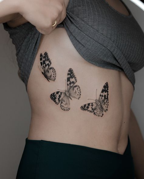 Butterfly Tattoo Specials at Uplift Tattoo NYC! 🦋 ✨ Matching butterfly tattoos – perfect for best friends and family tattoos! ✨ Flash designs starting at just $50! ✨ Custom butterfly themed tattoos will be up to 20% off. Celebrate transformation, freedom, and beauty with a stunning butterfly tattoo. Limited time only starting December 1 – booking open :) #ButterflyTattoo #NYCTattoos #FlashTattoos #CustomTattoos #MatchingTattoos #UpliftTattoo #FinelineButterfly Sleeve Tattoos Dragon, Butterfly Tattoo Rib Cage, Hairstyles Neck Length, Haircuts For Permed Hair, Tattoo Rib Cage, Matching Butterfly Tattoos, Butterfly Sleeve Tattoo, Tattoo Rib, Mouth Tattoo