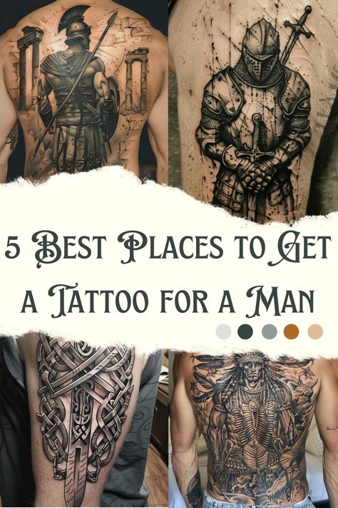 Best Places to Get a Tattoo for a Man Places To Put Tattoos, Places For A Tattoo, Places To Get A Tattoo, Tattoo Locations, Tattoo License, Circular Tattoo, Places To Get Tattoos, Famous Tattoo Artists, Tattoo Apprenticeship