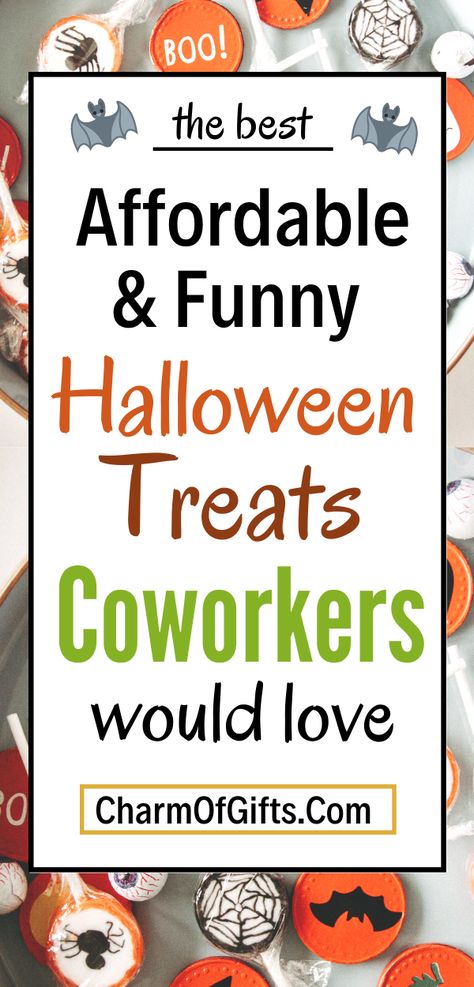 Halloween Employee Appreciation Gifts, Halloween Treat Bag Ideas For Adults, Halloween Work Gift Ideas, Halloween Team Gifts, Halloween Gifts For Office Staff, Boo Bags For Coworkers, Booed Halloween Ideas Work, Halloween Staff Gifts, Halloween Ideas For Coworkers