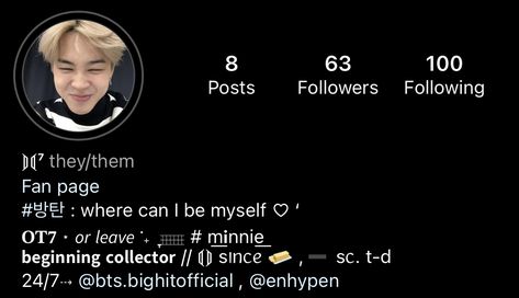 bts and Enhypen stan instagram bio idea Jimin Bio Ideas, Bts Bio For Instagram, Kpop Bio Ideas Instagram, Bts Instagram Bio Ideas, Fan Page Bio Ideas, Bts Lyrics For Bio, Bts Army Bio Ideas, Kpop Bio Ideas, Enhypen Bio Ideas