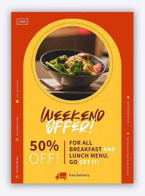 Restaurant Flyer Template AI, EPS, PSD Restaurant Creatives, Restaurant Flyer Design, Menu Minimalist, Restaurant Brochures, Creative Restaurant, Beauty Skin Quotes, Lunch Restaurant, Restaurant Flyer, Lunch Menu