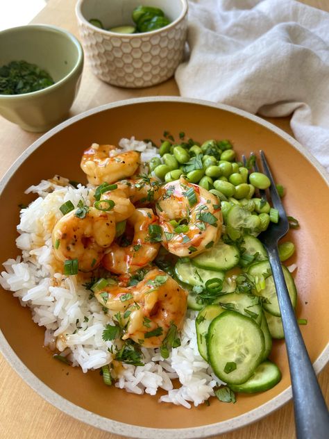 Honey Orange Shrimp Orange Shrimp, Plats Healthy, Healthy Food Dishes, Weeknight Dinner Recipe, Dinner Salads, How To Cook Shrimp, One Pan, Healthy Meal Prep, Weeknight Dinner