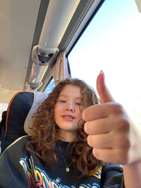 braces selfie curly hair bus ride aesthetic inspo Bus Ride Aesthetic, Braces Selfie, Selfie Curly Hair, Ride Aesthetic, Bus Ride, Braces, Curly Hair, Curly Hair Styles, Hair