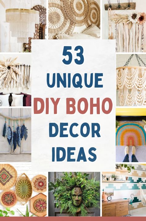 Decorate your Boho living room with these bohemian decorating ideas. I love these boho crafts that are fun to make and are perfect for Bohemian style decor. These hippie home decor ideas include DIY boho lamps, bohemian wall decor, and boho decorating ideas for outdoors. Diy Bohemian Decor, Boho Decor Ideas, Diy Bohemian, Bohemian Crafts, Diy Boho Decor, Hippie Homes, Diy Home Decor Ideas, Diy Boho, Diy Home Decor Easy