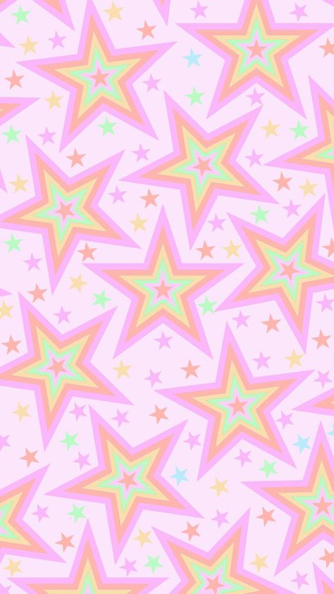 Phone wallpaper, background. 'bright pastel stars' (5) Dog Paw Drawing, Eyestrain Art, Cute Typography, Wallpaper Lock Screen, Purple Flowers Wallpaper, Bling Wallpaper, Simple Iphone Wallpaper, Bright Pastels, Hippie Wallpaper