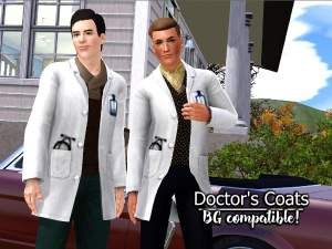 Outfit For Doctors, Lab Coat Outfit, Rainy Day Work Outfit, Mens Doctor, Doctor White Coat, Energy And Motivation, Lotes The Sims 4, Doctor Coat, Sims 3 Mods