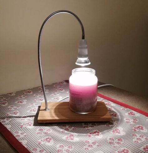 Warm your winter with this wax and candle melter lamp - IKEA Hackers Diy Candle Warmer, Lamp Ikea, Candle Melter, Wax Melter, Clip Lamp, Candle Warmer Lamp, Diy Wax, Ikea Hackers, Diy Candle Holders