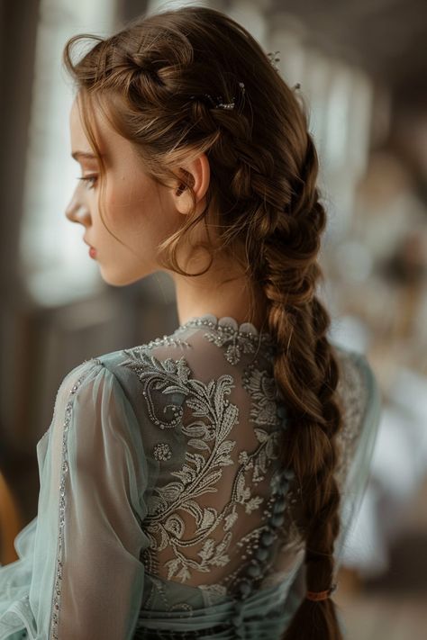 24 Easy Wedding Guest Hairstyles That Will Wow the Crowd Wedding Guest Hair And Makeup, Wedding Guest Hair, Hair And Makeup Ideas, Fishtail Braid Updo, Effortless Curls, Easy Wedding Guest Hairstyles, Guest Hairstyles, Curled Updo, Milkmaid Braid