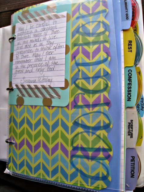 After you have gathered your supplies  from Step One,  it is now time to set up the first five tabs of your new prayer binder.         But ... Prayer Binder Ideas, Doodle Bible, Personal Accountability, Prayer Closet, Stone Soup, Bible Study Notebook, Prayer Life, Bible Study Journal, Prayer Times