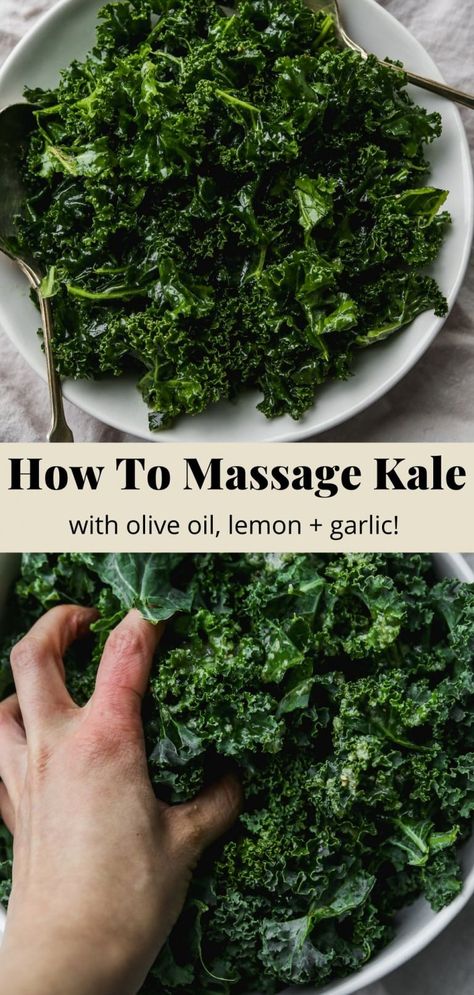 How To Prepare Kale For Salad, How To Prepare Kale, Massaging Kale, What To Do With Kale, Paleo Kale Salad, Massage Kale, Marinated Kale Salad, Walder Wellness, Marinated Kale