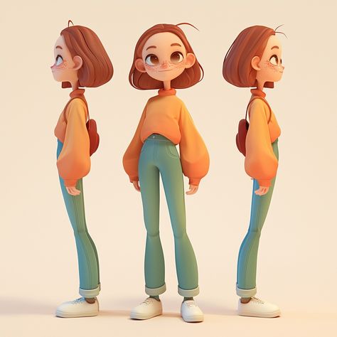 Maya Design, 3d Karakter, Low Poly Character, Character Model Sheet, Character Poses, 3d Cartoon, 3d Modelling, Cartoon Character Design, Character Modeling