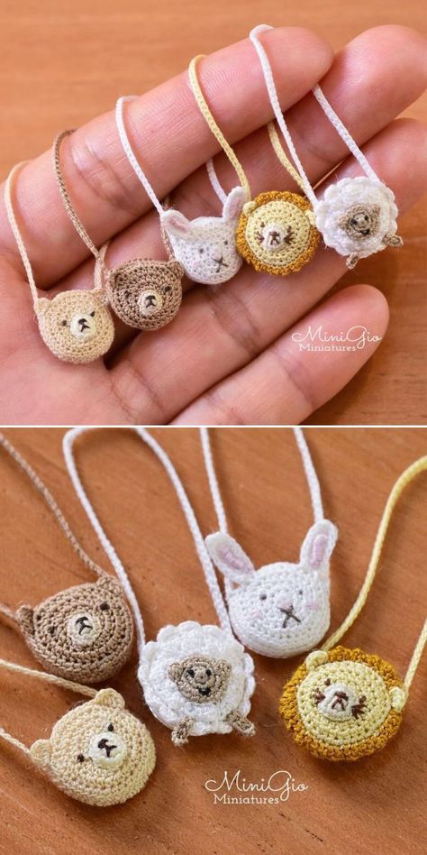 Mini Crochet, Micro Crochet, Miniature Crochet | Crochetpedia Small Crochet Gifts, Crochet Mini Bag, Accessoires Barbie, Miniature Knitting, Miniature Crochet, Micro Crochet, Mini Crochet, Crochet Butterfly, Crochet Quilt