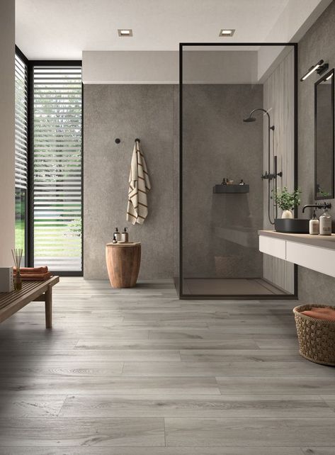 Ann Sacks Tiles, Clean Bathroom, Deco Bathroom, Floor Edging, Wood Effect Tiles, Tile Stores, Modern Bathroom Design, 인테리어 디자인, Bathroom Interior Design