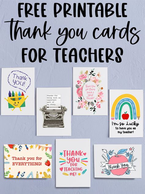 End Of Year Teacher Thank You, Teacher Appreciation Day Cards, Printable Cards For Teachers, Teachers Day Card Template Printable, Teachers Day Card Printables Free, Teacher Thank You Cards Printable Free, Printable Thank You Cards For Teachers, Printable Teachers Day Card, Happy Teachers Day Ideas