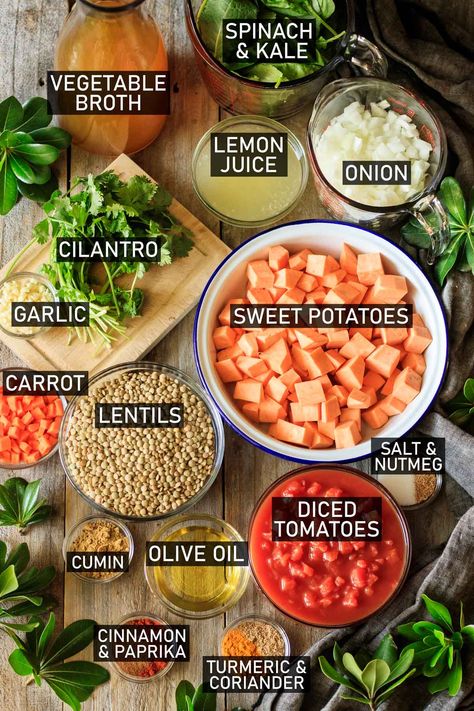 Healthy Stews Clean Eating, Meatless Stew Crock Pot, Sweet Lentil Recipes, Stew With Lentils, Healthy Dinner Mediterranean, Legumes Recipes Healthy, Lentils Stew Recipe, Fall Lentil Recipes, Blue Zone Lentil Soup