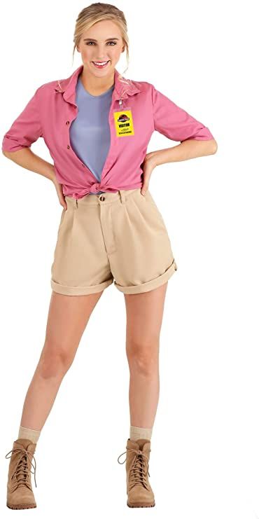 Dr Ellie Sattler Costume, Ellie Sattler Costume, Dr Ellie Sattler, Jurassic Park Costume, Ellie Sattler, Fun Costumes, Dinosaur Costume, Popular Characters, Challis Fabric