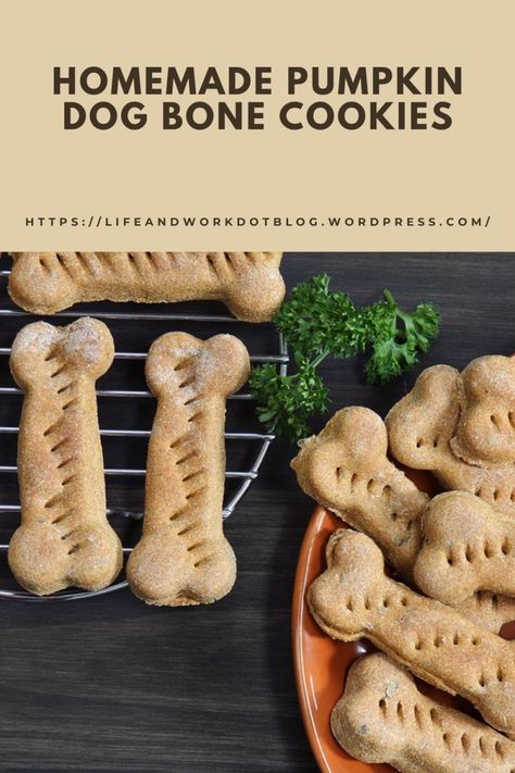 Recipe – Homemade Pumpkin Dog Bone Cookies Dog Cookies Recipe Pumpkin, Bone Cookies, Dog Cookie Recipes, Dog Bone Cookies, Parchment Paper Baking, Paw Patrol Birthday Party, Dog Cookies, Cookie Tray, Dog Bones